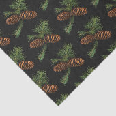 Kool en Waterverf pijnbomen Tissuepapier (Detail)