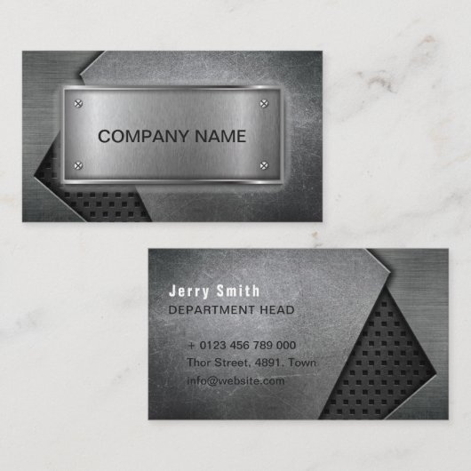 Kool- en wolbouw visitekaartje (Voorkant / Achterkant)