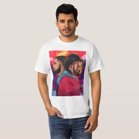 Kool en zuig de arm omhoog t-shirt (Voorkant volledig)