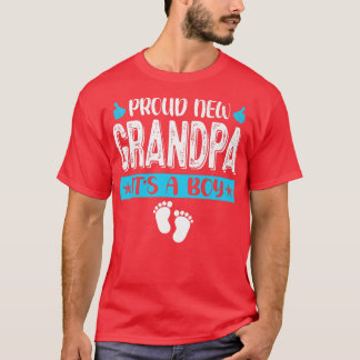 Kool Familie Proud New Grandpa Het is een jongen G T-shirt