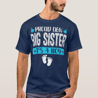 Kool Family Proud New Big Sister Het is een mannel T-shirt