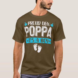 Kool Family Proud New Poppa Het is een Jongen Gend T-shirt