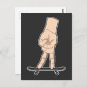 Kool Fingerboard Hobby Skateboarding Briefkaart (Voorkant / Achterkant)