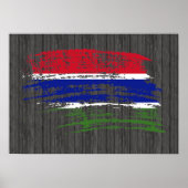 Kool Gambiaans vlaggenontwerp Poster (Voorkant)