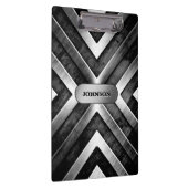 Kool geborsteld donker metaal staal Kijk Aangepast Klembord (Rechts)