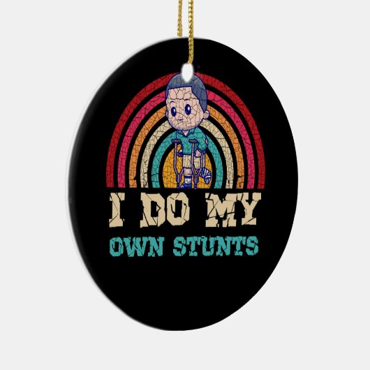 Kool gebroken been-botslichaam voor mannen: gebrok keramisch ornament (Rechts)