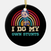 Kool gebroken been-botslichaam voor mannen: gebrok keramisch ornament (Voorkant)