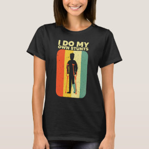 Kool gebroken been voor mannen gebroken been en pe t-shirt
