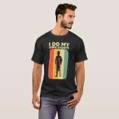 Kool gebroken been voor mannen gebroken been en pe t-shirt (Voorkant volledig)