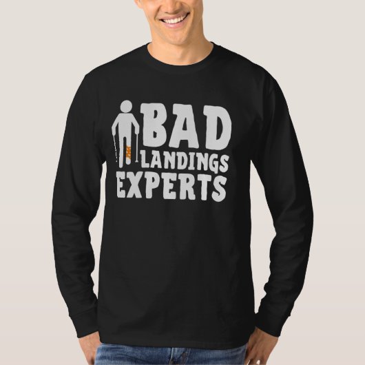 Kool gebroken been voor mannen gebroken voet ankle t-shirt (Voorkant)