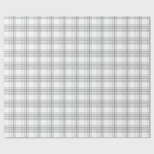 Kool gecontroleerd patroon van grijs wit cadeaupapier (Vlak)