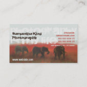 Kool Gedekte Afrikaanse Pic Sunset Fotografie Arti Visitekaartje (Achterkant)