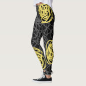 Kool, geel en zwart, modern leggings (Links)
