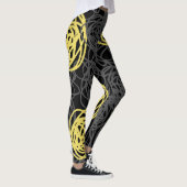 Kool, geel en zwart, modern leggings (Rechts)