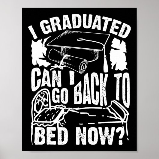 Kool gekunsteld kan ik nu terug naar bed gaan. poster (Voorkant)