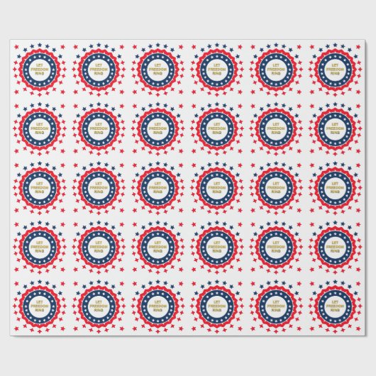 Kool Geometrisch 4 juli-ontwerp Cadeaupapier (Vlak)