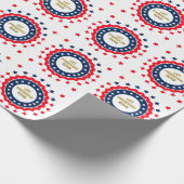 Kool Geometrisch 4 juli-ontwerp Cadeaupapier (Hoek)