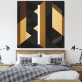 Kool Geometrisch Modern Minimalistisch Canvas Afdruk (Insitu (Slaapkamer))