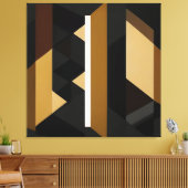 Kool Geometrisch Modern Minimalistisch Canvas Afdruk (Insitu (Woonkamer))