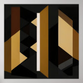 Kool Geometrisch Modern Minimalistisch Poster (Voorkant)