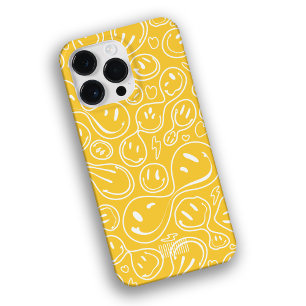 Kool glimlachend gezicht Melting Smile Pattern gee Case-Mate iPhone 14 Pro Max Hoesje