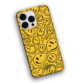 Kool glimlachend gezicht Melting Smile Pattern gee Case-Mate iPhone 14 Pro Max Hoesje
