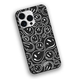 Kool glimlachend gezichtsmelting Smile Pattern BW Case-Mate iPhone 14 Pro Max Hoesje