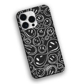 Kool glimlachend gezichtsmelting Smile Pattern BW Case-Mate iPhone Case