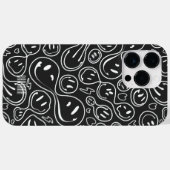 Kool glimlachend gezichtsmelting Smile Pattern BW Case-Mate iPhone Case (Achterkant (horizontaal))