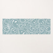 Kool glimlachend gezichtsmelting Smile Pattern Dus Yogamat (Achterkant (horizontaal))