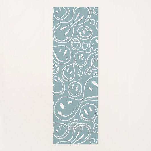 Kool glimlachend gezichtsmelting Smile Pattern Dus Yogamat (Voorkant)