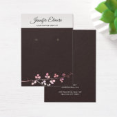 Kool Gold Branch Black Earring Display Holder Visitekaartje (Bureau)