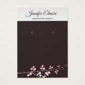 Kool Gold Branch Black Earring Display Holder Visitekaartje (Voorkant)