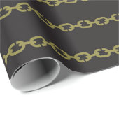 Kool Gold Chains Verpakkingspapier Cadeaupapier (Rol Hoek)