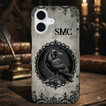 Kool Gothic Raven Monogram Initiaal