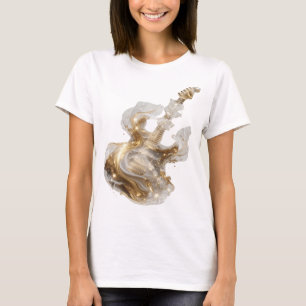 Kool Goud ABSTRACTE KUNST Artistiek Motief T-shirt