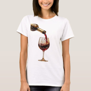 Kool Goud RODE WIJN Slogan T-shirt
