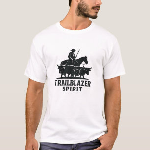 Kool grafisch ontwerp van een pioniers kudde t-shirt