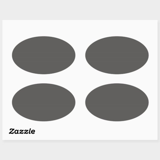 Kool Gray Oval Sticker (Vel)