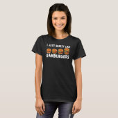 kool hamburger voor mannen Cheeseburger Burger T-shirt (Voorkant volledig)