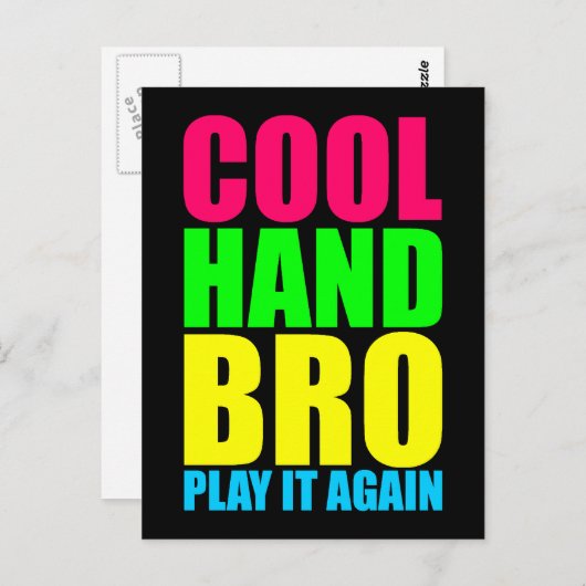 KOOL HAND BRO SPEELT HET WEER BRIEFKAART (Voorkant / Achterkant)