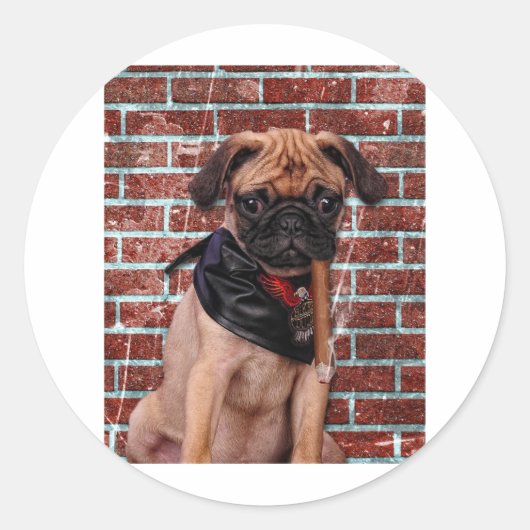 Kool Handje Ronde Sticker (Voorkant)