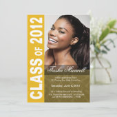 Kool, hippe eindexamenfoto-aankondiging 2012 aankondiging (Staand voorkant)