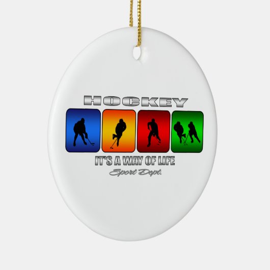 Kool Hockey is een manier van leven Keramisch Ornament (Rechts)
