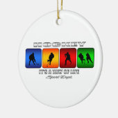 Kool Hockey is een manier van leven Keramisch Ornament (Links)