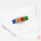 Kool Hockey is een manier van leven Ronde Sticker (Envelop)