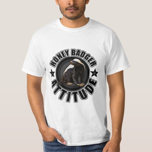 Kool Honey Badger Attitude for Unstopable People T-shirt (Voorkant)