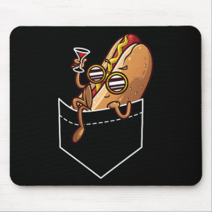 Kool hot-dog design voor mannen Kinder Dish Hot Do Muismat