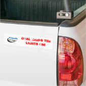 Kool houdt de lichten aan! Bumpersticker (Op Truck)