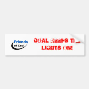Kool houdt de lichten aan! Bumpersticker